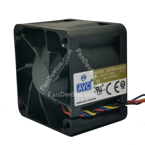 AVC DBTB0428B2G DC 12V 1.00A 2 Wires / 3 Wires / 4 Wires Axial Cooling Fan