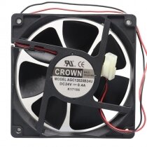 CROWN AGC12025B24U DC 24V 0.4A 12025 Axial Ball Bearing Cooling Fan
