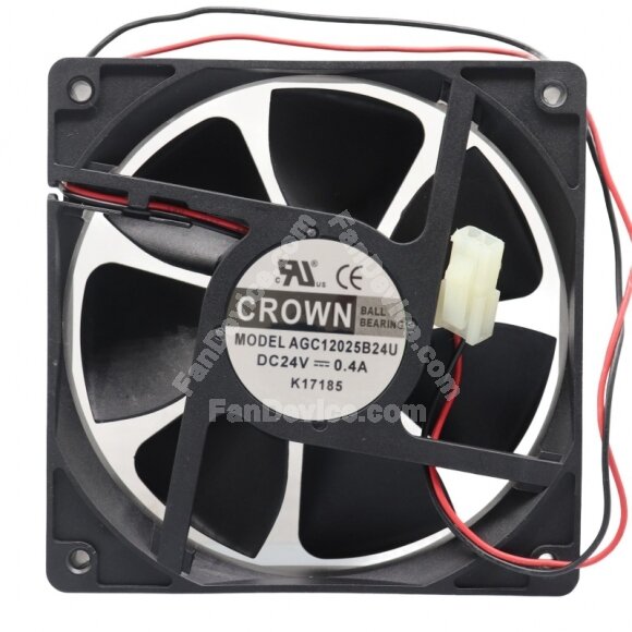 CROWN AGC12025B24U DC 24V 0.4A 12025 Axial Ball Bearing Cooling Fan