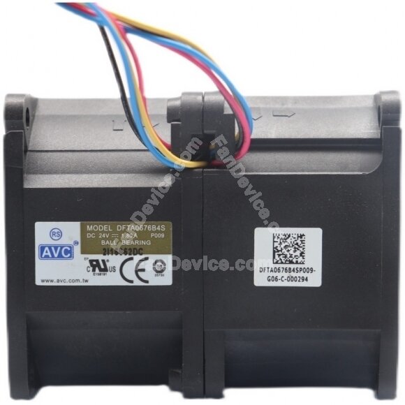 AVC DFTA0676B4S DC 24V 1.80A 8 Wires Axial Cooling Fan
