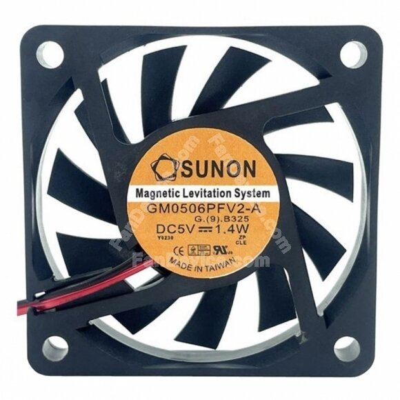 Sunon GM0506PFV2-A DC 5V 1.4W 2 Wires / 3 Wires / 4 Wires Axial Cooling Fan