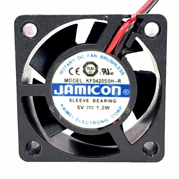 JAMICON KF0420S5H-R DC 5V 1.3W 2 Wires / 3 Wires Axial Cooling Fan