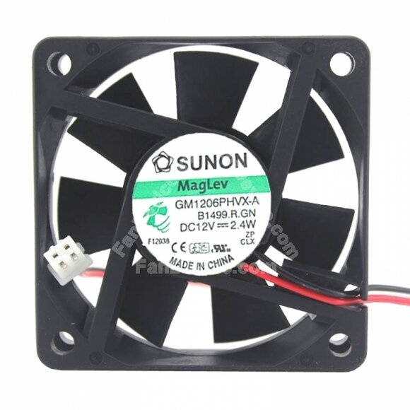 Sunon GM1206PHVX-A DC 12V 2.4W 2 Wires / 3 Wires Axial Cooling Fan