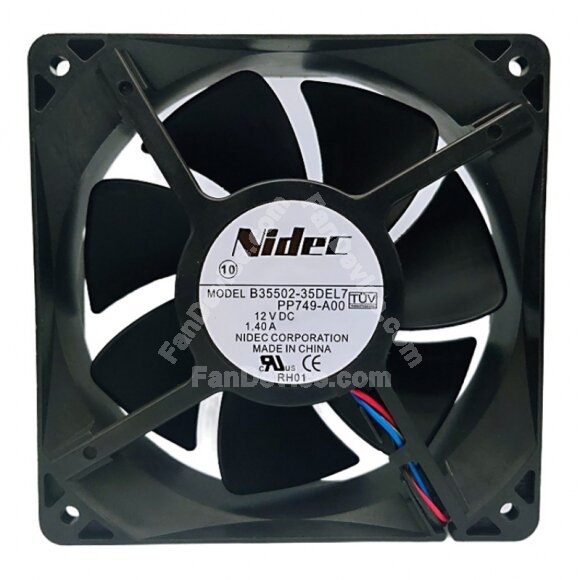 Nidec B35502-35DEL7 DC 12V 1.40A 12038 Axial Cooling Fan