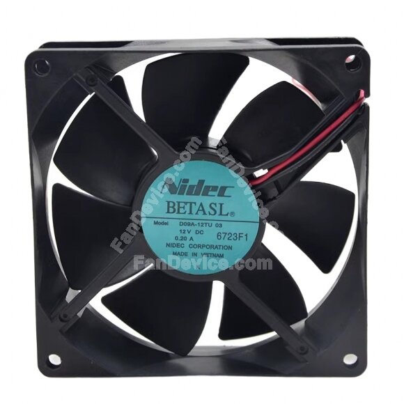 Nidec D09A-12TU 03 DC 12V 0.20A 9025 Axial Cooling Fan