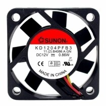 Sunon KD1204PFB3 DC 12V 0.86W 2 Wires / 3 Wires Axial Cooling Fan