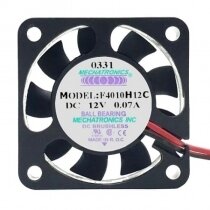MECHATRONICS F4010H12C DC 12V 0.07A 2 Wires Axial Cooling Fan