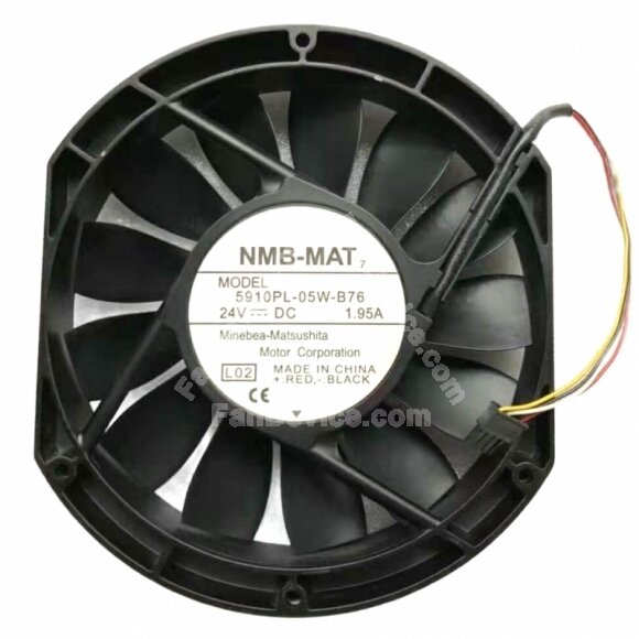 NMB-MAT 5910PL-05W-B76 DC 24V 1.95A 2 Wires / 4 Wires Axial Cooling Fan