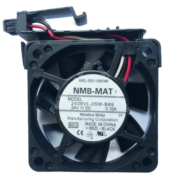 NMB-MAT 2406VL-05W-B69 A90L-0001-0567#B DC 24V 0.10A Axial Cooling Fan