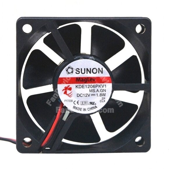 Sunon KDE1206PKV1 DC 12V 1.8W 2 Wires / 3 Wires / 4 Wires Axial Cooling Fan