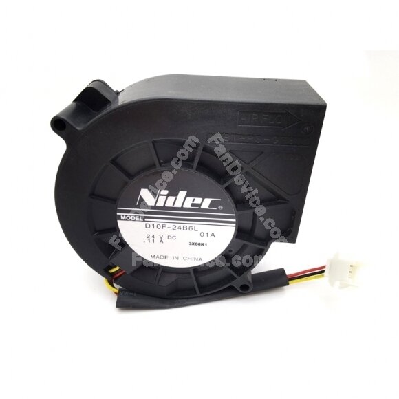 Nidec D10F-24B6L DC 24V 0.11A 3 Wires Blower Cooling Fan