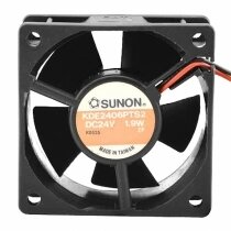 Sunon KDE2406PTS2 DC 24V 1.9W 2 Wires Axial Cooling Fan