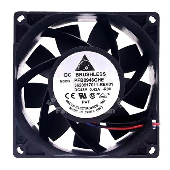 Delta PFB0948GHE DC 48V 0.42A 9038 Axial Brushless Cooling Fan