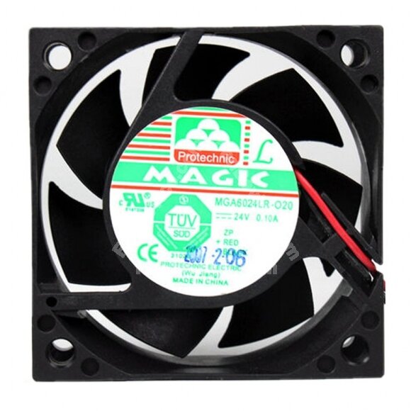 Magic MGA6024LR-O20 DC 24V 0.10A 6025 Axial Cooling Fan
