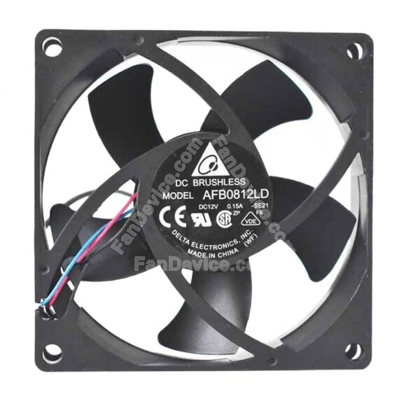 Delta AFB0812LD DC 12V 0.15A 8020 Axial Brushless Cooling Fan