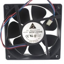 Delta WFB1224HE DC 24V 0.37A 12038 Axial Brushless Cooling Fan