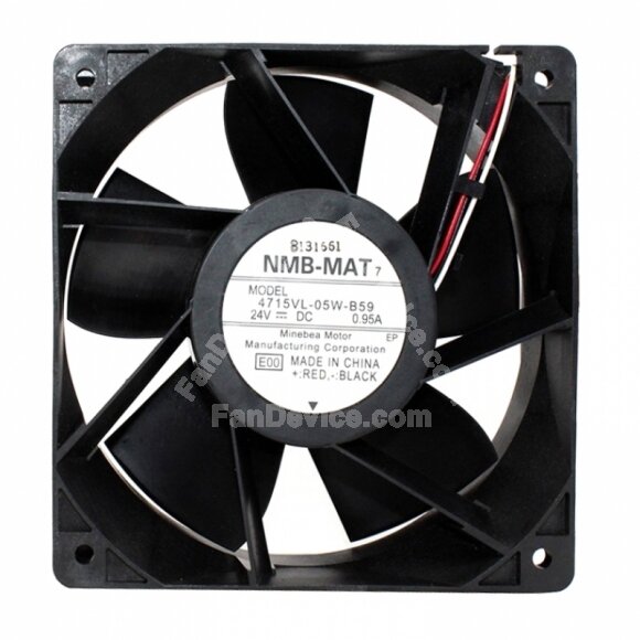 NMB 4715VL-05W-B59 DC 24V 0.95A 3 Wires Axial Cooling Fan