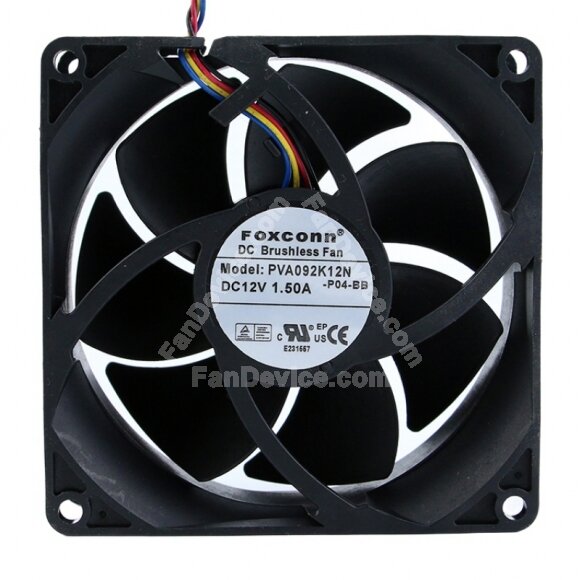 Foxconn PVA092K12N DC 12V 1.50A 9038 Axial Brushless Cooling Fan