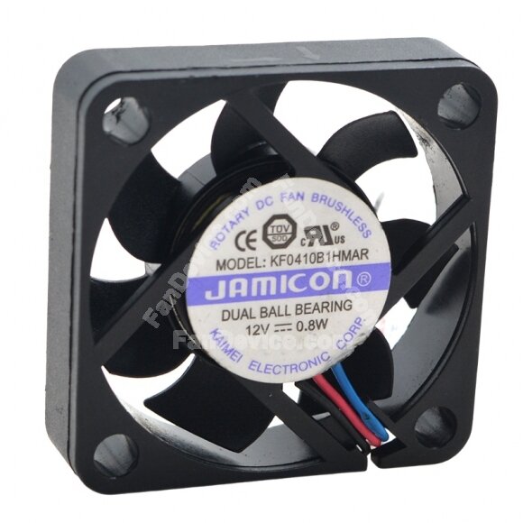 JAMICON KF0410B1HMAR DC 12V 0.8W 5010 Axial Ball Bearing Brushless Cooling Fan