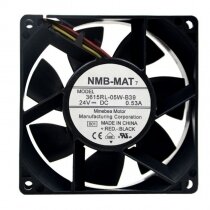 NMB 3615RL-05W-B39 DC 24V 0.53A 3 Wires Axial Cooling Fan