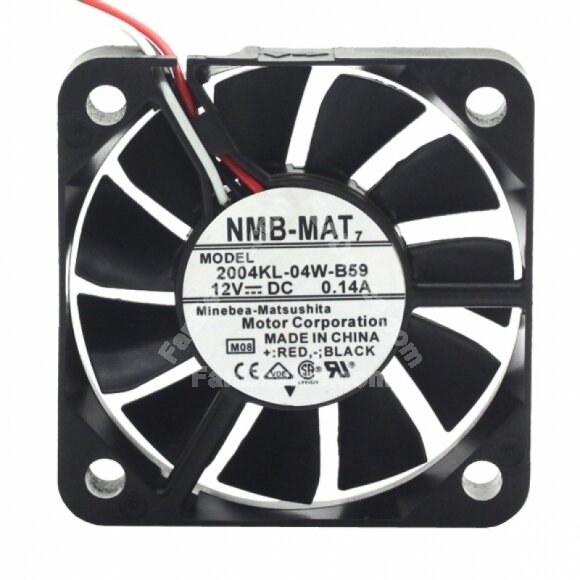 NMB 2004KL-04W-B59 DC 12V 0.14A 3 Wires Axial Cooling Fan
