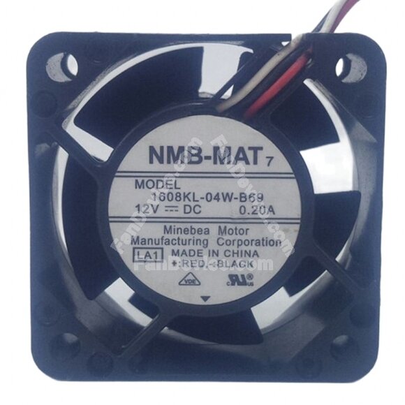 NMB-MAT 1608KL-04W-B69 DC 12V 0.20A 4020 Axial Cooling Fan