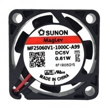 Sunon MF25060V1-1000C-A99 DC 5V 0.61W 2 Wires Axial Cooling Fan