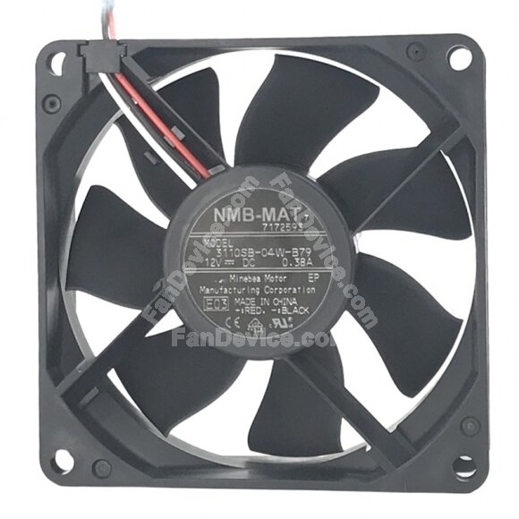 NMB-MAT 3110SB-04W-B79 DC 12V 0.38A 8025 Axial Cooling Fan
