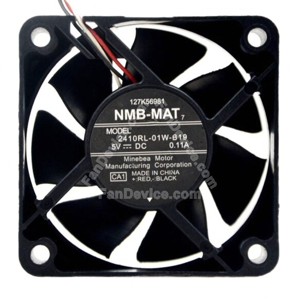 NMB-MAT 2410RL-01W-B19 DC 5V 0.11A 6025 Axial Cooling Fan