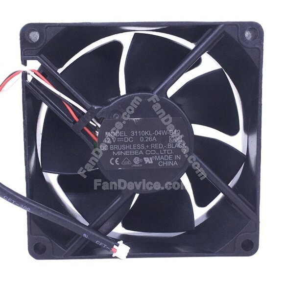 NMB 3110KL-04W-B49 DC 12V 0.26A 8025 Axial Cooling Fan