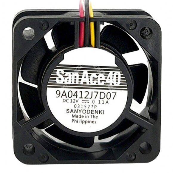 Sanyo Denki San Ace 40 9A0412J7D07 DC 12V 0.11A 4015 Axial Cooling Fan