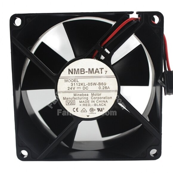 NMB-MAT 3112KL-05W-B60 DC 24V 0.28A 8032 Axial Cooling Fan