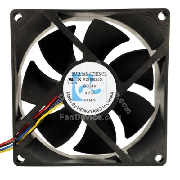 RUILIAN SCIENCE RDH9025S DC 24V 0.22A 9025 Axial Cooling Fan