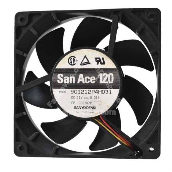 Sanyo Denki San Ace 120 9G1212P4H031 DC 12V 0.31A 12025 Axial Cooling Fan