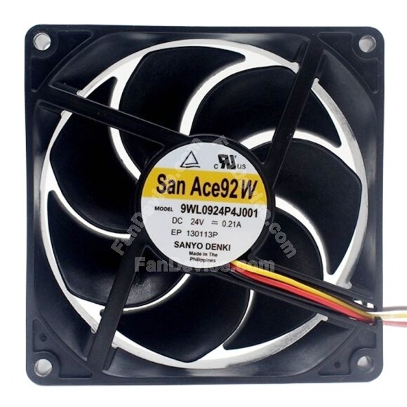 Sanyo Denki San Ace 92W 9WL0924P4J001 DC 24V 0.21A 9225 Axial Cooling Fan