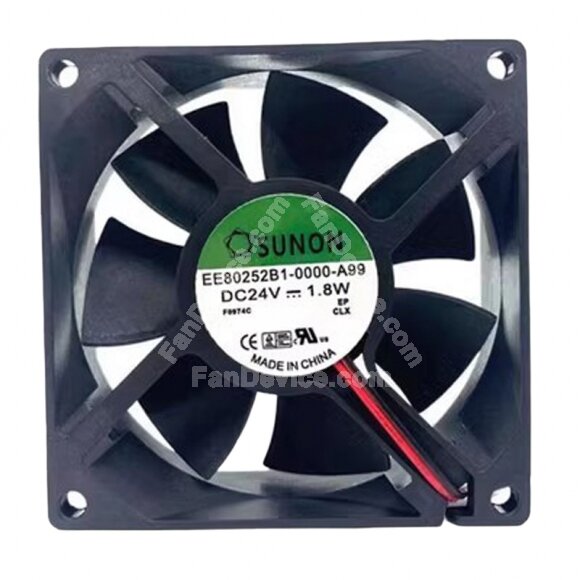Sunon EE80252B1-0000-A99 DC 24V 1.8W 8025 Axial Cooling Fan