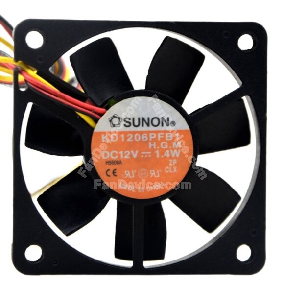 Sunon KE1206PFB1 DC 12V 1.4W 6010 Axial Cooling Fan