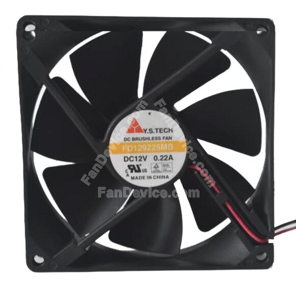 Y.S.TECH FD129225MB DC 12V 0.22A 9025 Axial Brushless Cooling Fan
