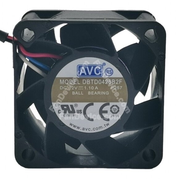 AVC DBTD0428B2F DC 12V 1.10A 4028 Ball Bearing Axial Cooling Fan