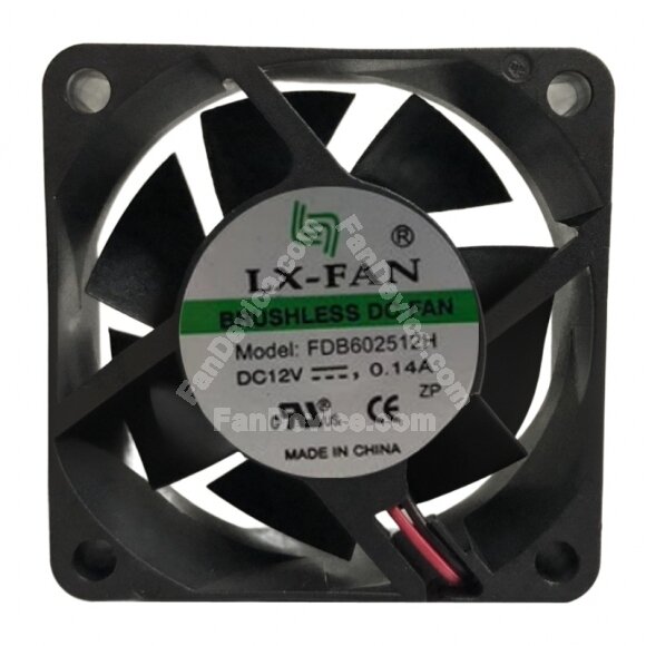 LX-FAN FDB602512H DC 12V 0.14A 6025 Brushless Axial Cooling Fan