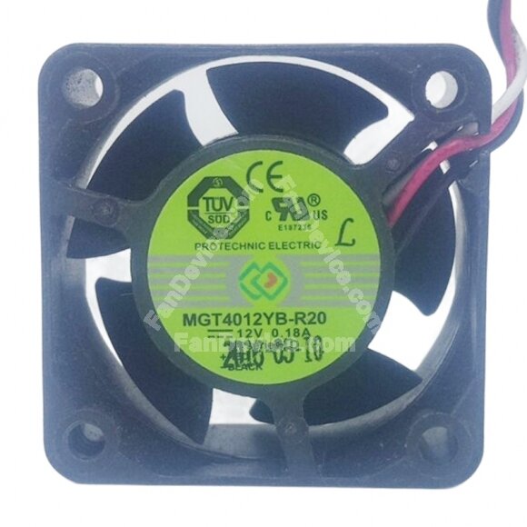 Protechnic MGT4012YB-R20 DC 12V 0.18A 4020 Axial Cooling Fan