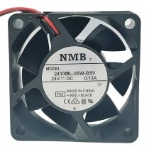 NMB-MAT 2410ML-05W-B59 DC 24V 0.13A 6025 Axial Cooling Fan