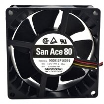 Sanyo Denki 9G0812P1K091 DC 12V 1.8A 8038 Axial Cooling Fan