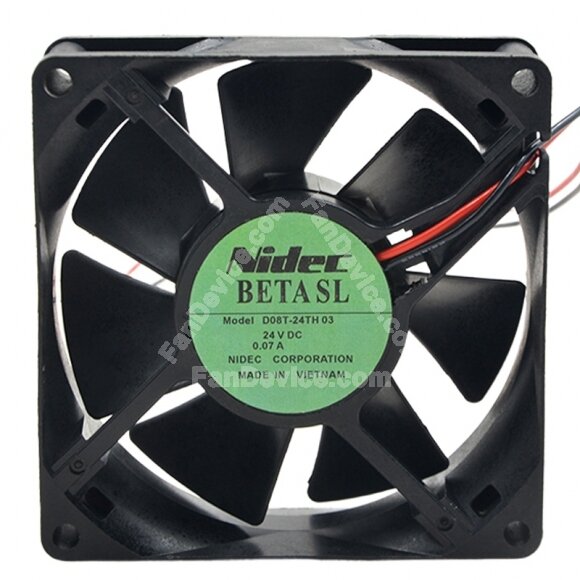 Nidec D08T-24TH 03 DC 24V 0.07A 8025 Axial Cooling Fan