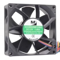 YM DA08025B12SG DC 12V 1.80A 8025 Axial Cooling Fan