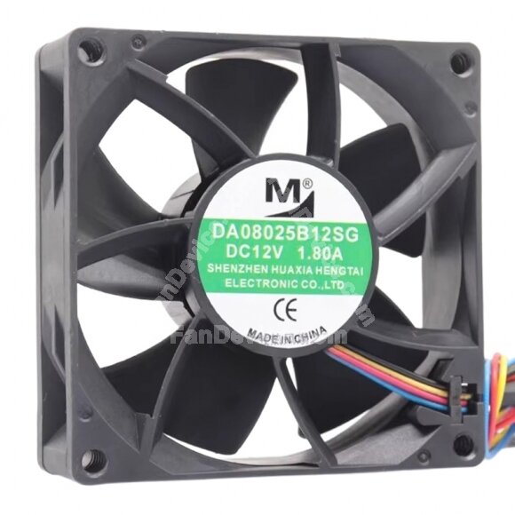 YM DA08025B12SG DC 12V 1.80A 8025 Axial Cooling Fan