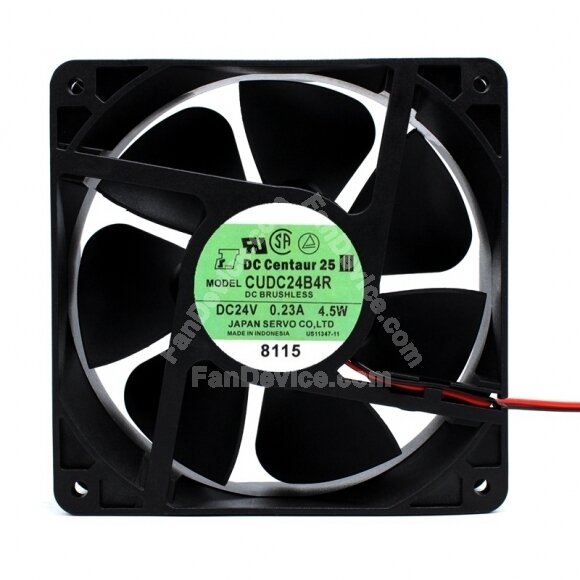 Servo CUDC24B4R DC 24V 0.23A 4.5W 2 Wires / 3 Wires Axial Cooling Fan