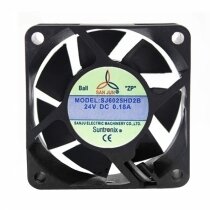 Suntronix SANJUN SJ6025HD2B DC 24V 0.18A 2 Wires Axial Cooling Fan
