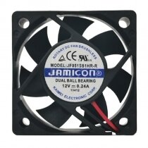 JAMICON JF0515B1HR-R DC 12V 0.24A 5015 Axial DUAL Ball Bearing Cooling Fan