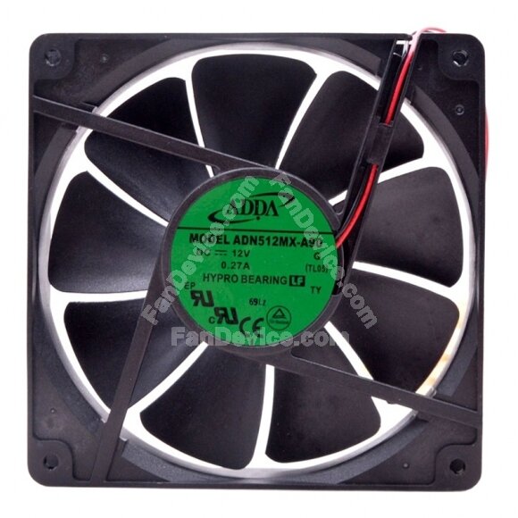 ADDA ADN512MX-A90 DC 12V 0.27A 13525 HYPRO Bearing Axial Cooling Fan